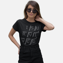 Load image into Gallery viewer, Unisex '#ISURVIVED' Logo T-Shirt