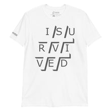 Load image into Gallery viewer, Unisex '#ISURVIVED' Logo T-Shirt