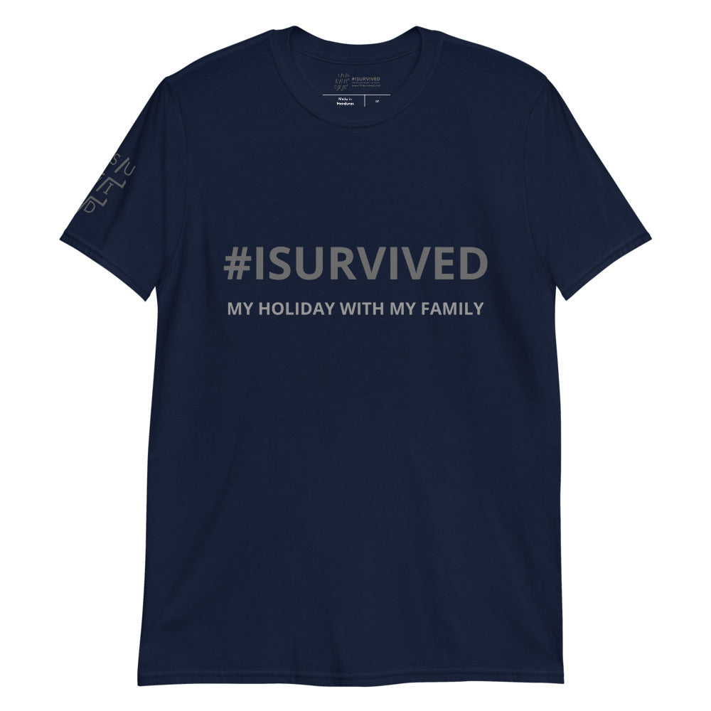 Phrase T-Shirt 'MY HOLIDAY WITH MY FAMILY'
